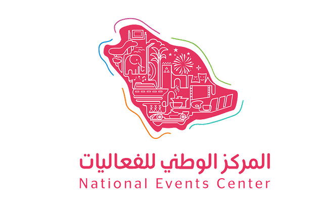 Colorful Jeddah Events logo in Arabic and English promoting year-round cultural and entertainment activities.